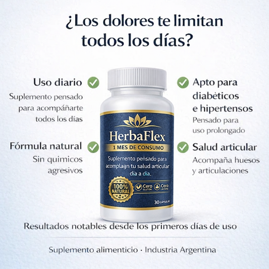 HERBAFLEX FUERTE - Eliminá dolores y recuperá la movilidad que perdiste