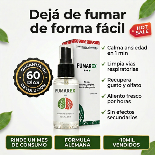 Fumarex - Apoyo natural para dejar de fumar sin sufrir abstinencia