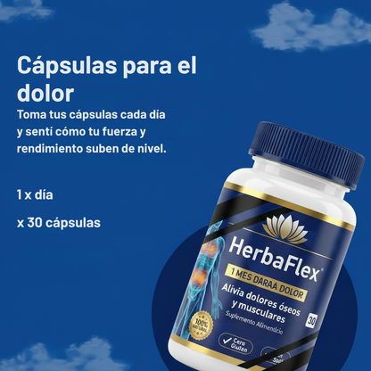 HERBAFLEX FUERTE ™ Fortalece tus articulaciones y regenera tus cartílagos.