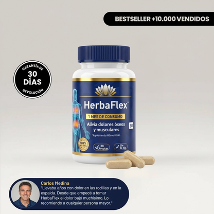 HERBAFLEX FUERTE ™ Fortalece tus articulaciones y regenera tus cartílagos.