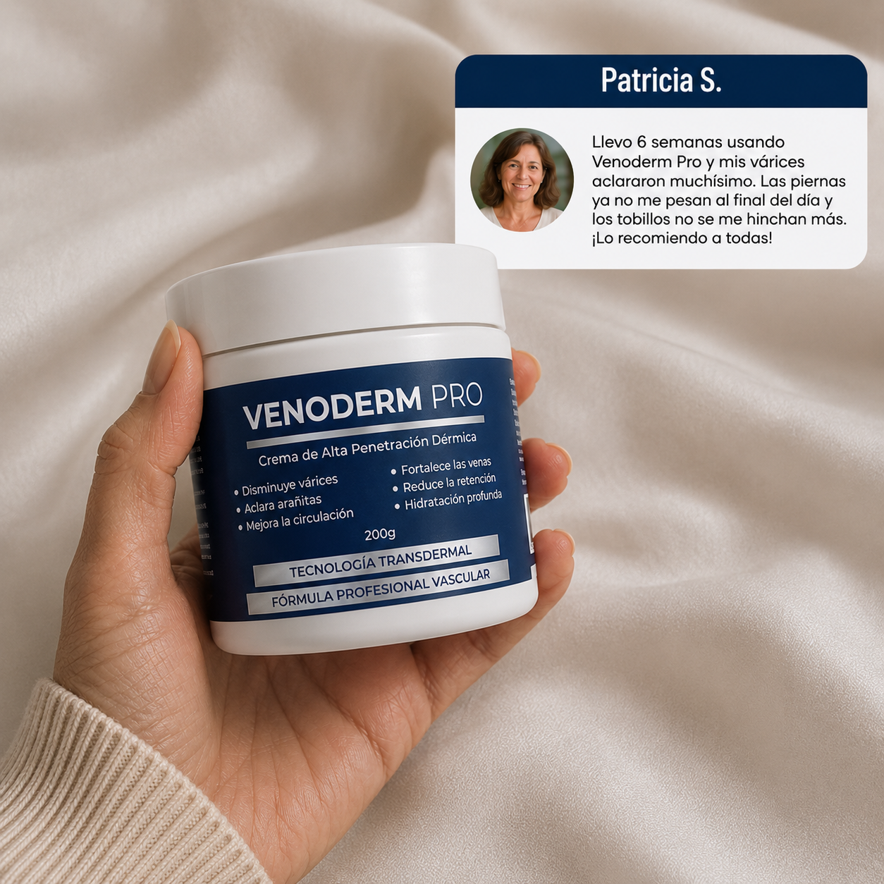 VENODERM PRO® — Recuperá tus piernas sanas, livianas e hidratadas